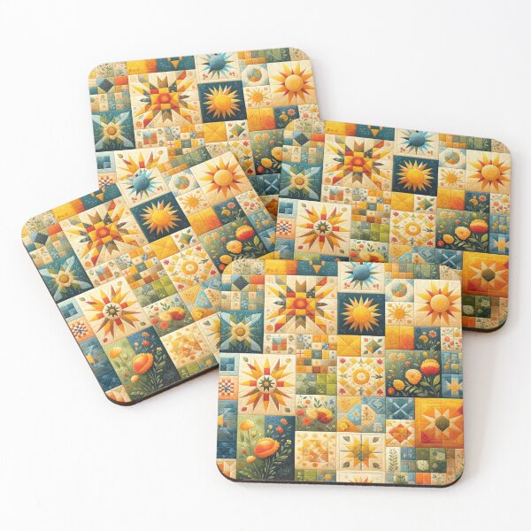 Item preview, Summer Inspired Patchwork Quilt Pattern designed and sold by PinUpPizzazz.