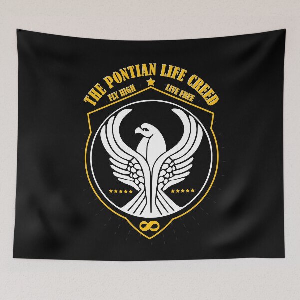 Item preview, SK Pontian Life Creed - Fly High - Live Free - For Eternity designed and sold by SueKnox.