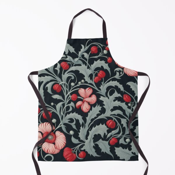 Item preview, Art Nouveau Floral Pattern Collection #1 - Red Bleeding Heart Flowers #26 designed and sold by elektronen.