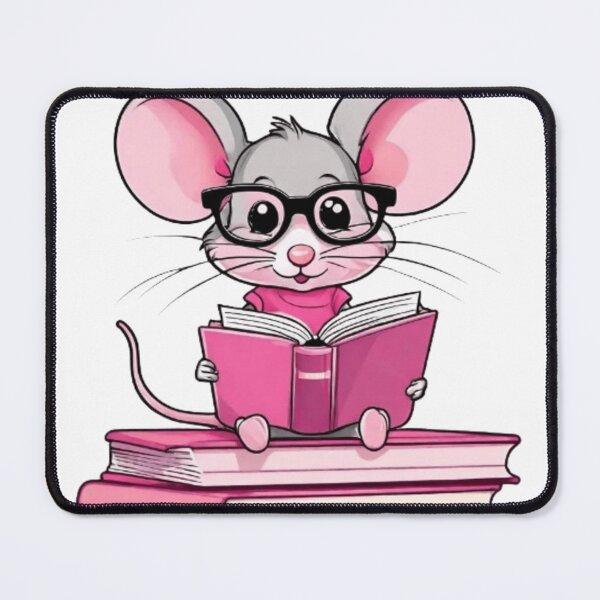 Item preview, Back to school cute mouse reading books designed and sold by Culmika.
