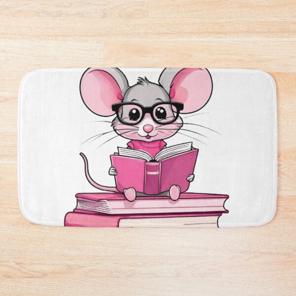 Item preview, Back to school cute mouse reading books designed and sold by Culmika.