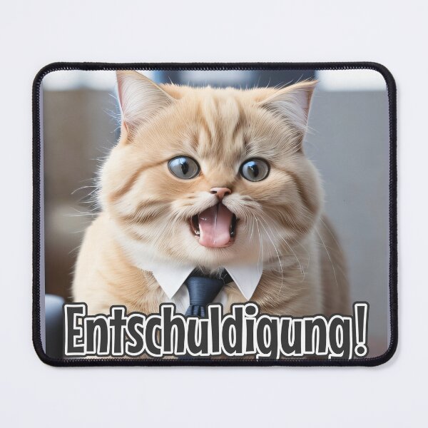 Item preview, KI-generierte Katze 02 "Entschuldigung" designed and sold by Cliff-Qi.