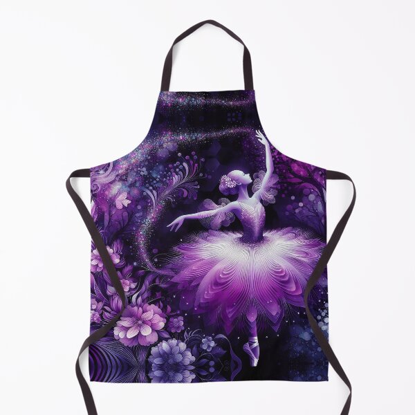 Item preview, Ballerina With Purple Glitters and Kaleidoscopes of Flowers designed and sold by Witsprings.
