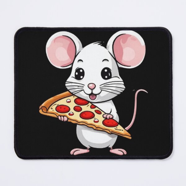 Item preview, Cute mouse with pizza designed and sold by Culmika.