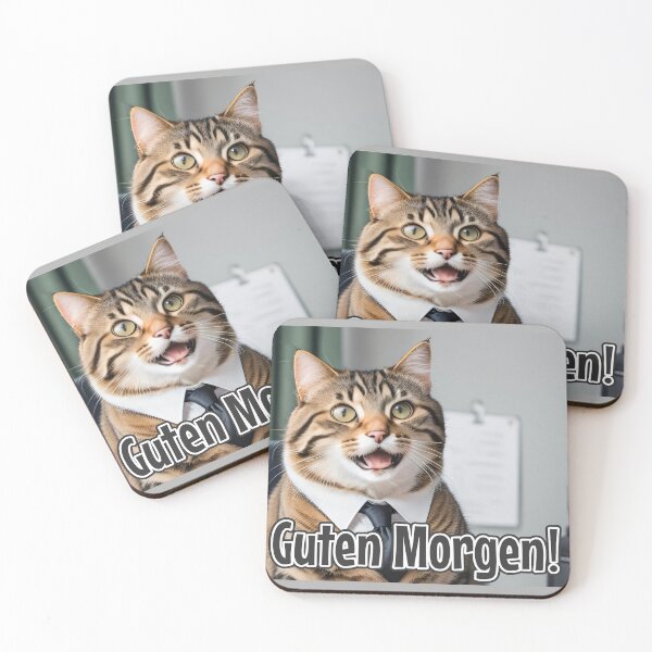 Item preview, KI-generierte Katze 02 "Guten Morgen" designed and sold by Cliff-Qi.