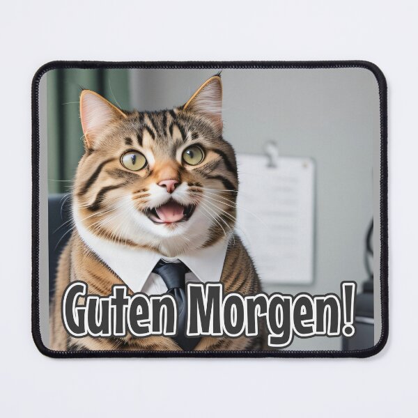 Item preview, KI-generierte Katze 02 "Guten Morgen" designed and sold by Cliff-Qi.