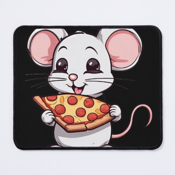 Item preview, Cute mouse with pizza designed and sold by Culmika.