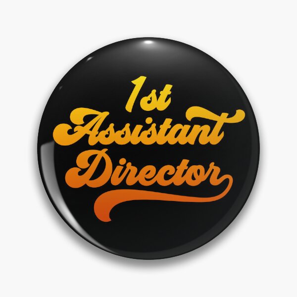Item preview, Groovy 1st Assistant Director - Fire Orange Gradient designed and sold by NermilioDesigns.