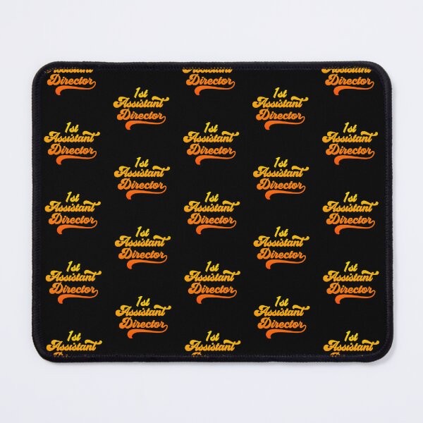 Item preview, Groovy 1st Assistant Director - Fire Orange Gradient designed and sold by NermilioDesigns.