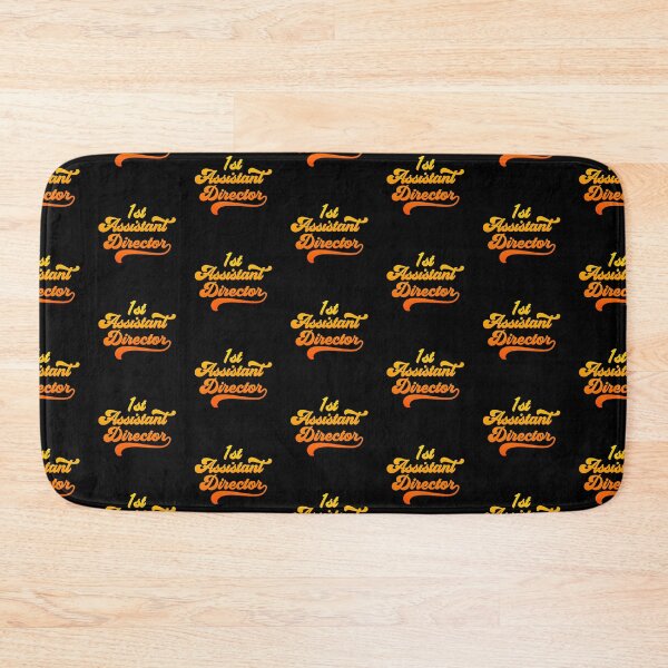 Item preview, Groovy 1st Assistant Director - Fire Orange Gradient designed and sold by NermilioDesigns.
