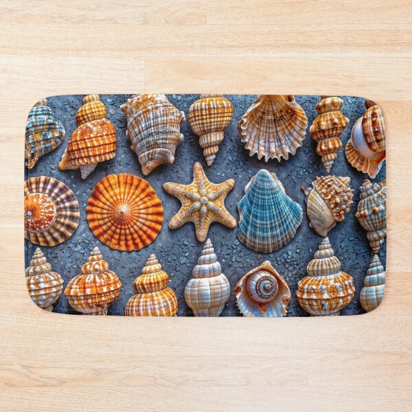 Item preview, Rows of Colorful Seashells - Jigsaw Puzzle designed and sold by jecphotography and art.