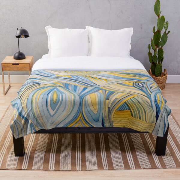 Item preview, Chile Marble Caves Abstract in Watercolor Marble Cathedral designed and sold by Cobalt Blue Watercolors.