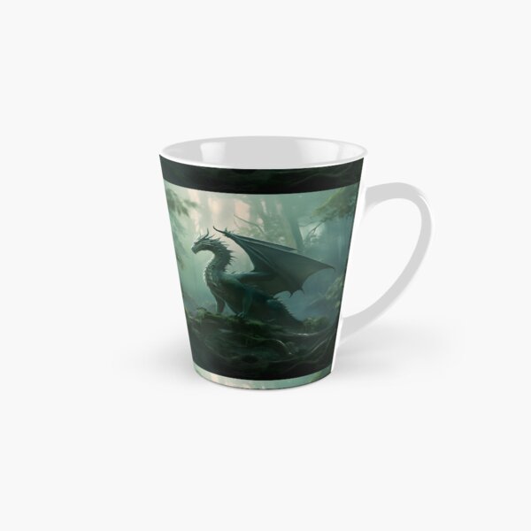 Item preview, Emerald Dragon in Misty Forest designed and sold by FantasyFusion.