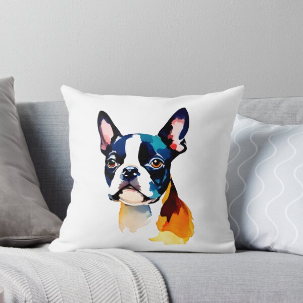 Item preview,  Boston terrier cute dog watercolor  designed and sold by Animalpetslover.