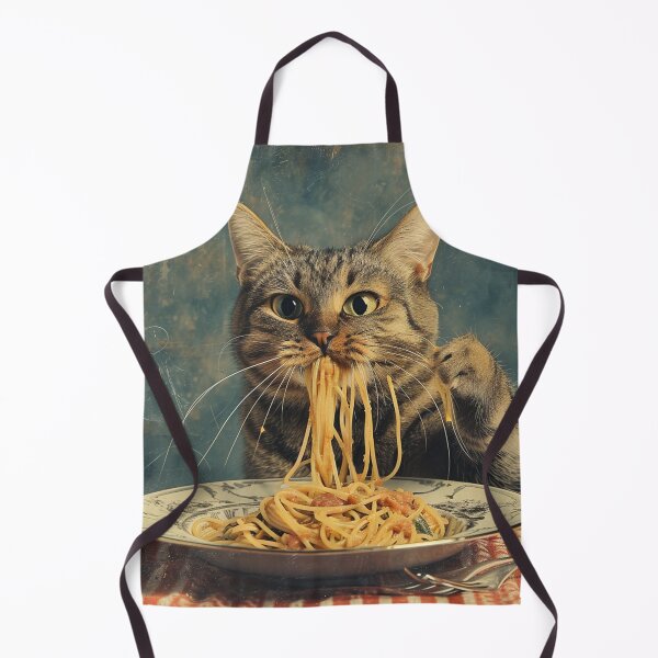 Item preview, funny cute cat eats spaghetti. cat lovers designed and sold by ahmed2751989.