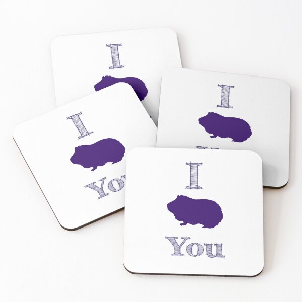 Aperçu de l'œuvre Love Cavia Cochon d'Inde Saint-Valentin créée et vendue par ArtFromK.