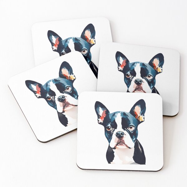 Item preview, Funny Boston terrier cute dog watercolor  designed and sold by Animalpetslover.