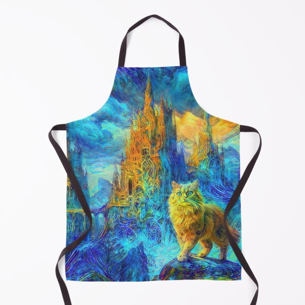 Item preview, Abstract abstraction of castle and cat. DeepDream #4725446476612 designed and sold by blackhalt.