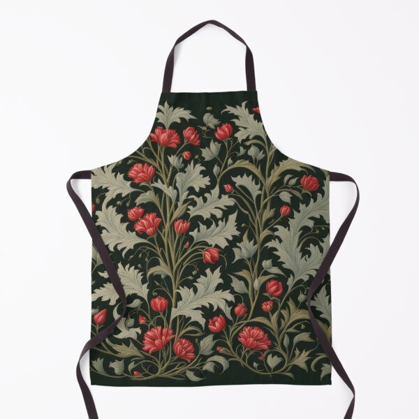 Item preview, Art Nouveau Floral Pattern Collection #1 - Red Bleeding Heart Flowers #30 designed and sold by elektronen.