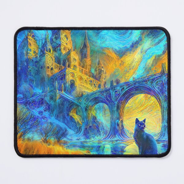 Item preview, Abstract abstraction of castle and cat. DeepDream #7292856911982 designed and sold by blackhalt.