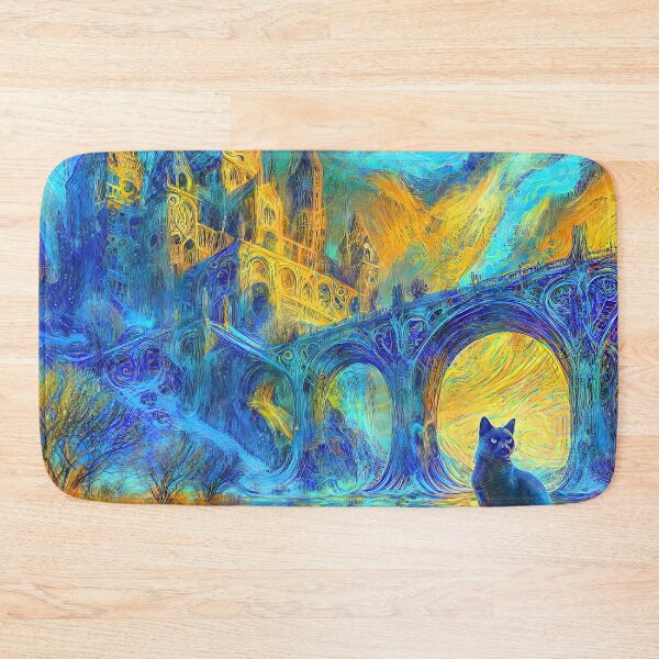 Item preview, Abstract abstraction of castle and cat. DeepDream #7292856911982 designed and sold by blackhalt.