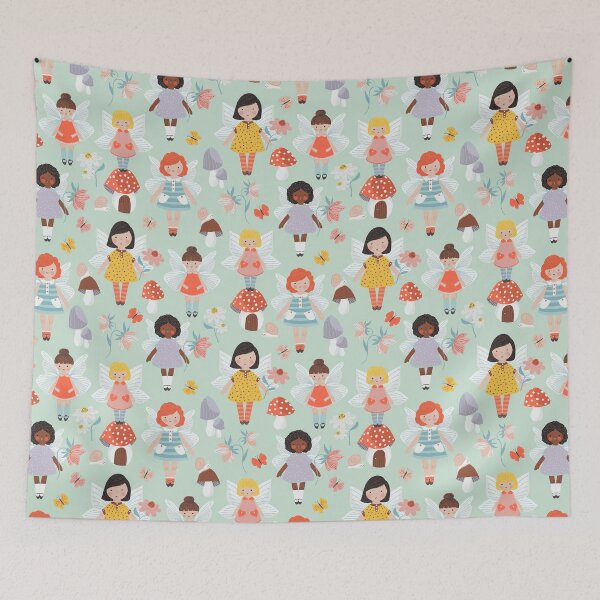 Item preview, Fairy Magical Woodland Pattern designed and sold by THE PRINTED SQUARE STUDIO.