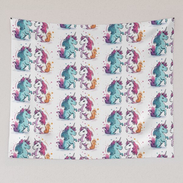 Item preview, Rainbow Unicorn Twins designed and sold by TyGuySupply.