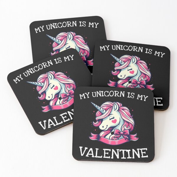 Item preview, My Unicorn is My Valentine designed and sold by HeadTurningArt.