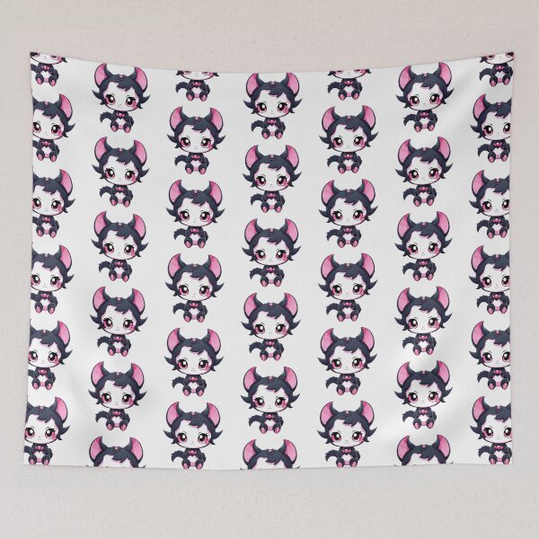 Item preview, Evil Little Pink Kitty, Emo Chibi Cat designed and sold by TyGuySupply.