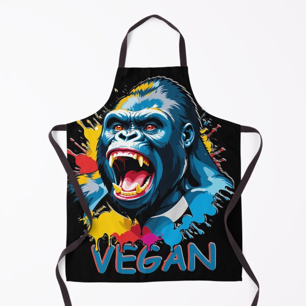 Item preview, Kind and Cheerful Vegan Gorilla designed and sold by VikArtStudio.