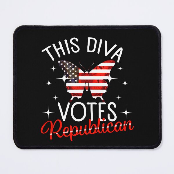 Item preview, This Diva Votes Republican designed and sold by OneFineGem.