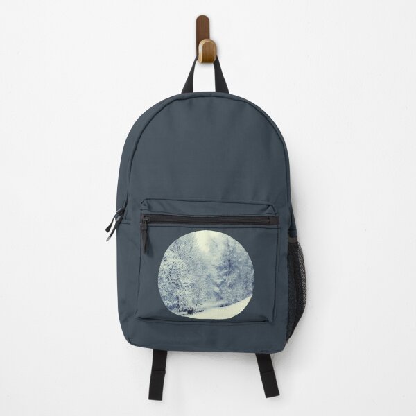 Item preview, Snow World - Forest hike on a winter day designed and sold by Dyrk Wyst Redbubble Shop.