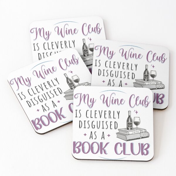 Item preview, My Wine Club is Cleverly Disguised as a Book Club Funny Quote designed and sold by PrintFanDesign.