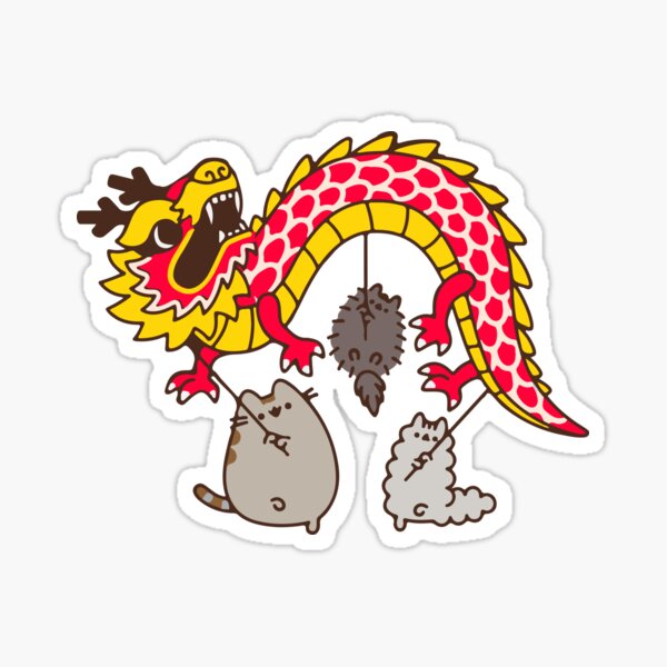 Item preview, Year Of Dragon- Cute Cat Celebrations designed and sold by Priya Sehgal.