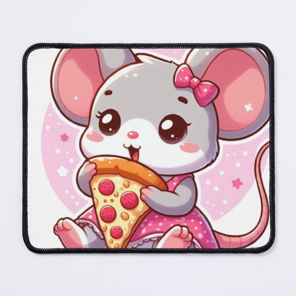 Item preview, Cute mouse with pizza designed and sold by Culmika.