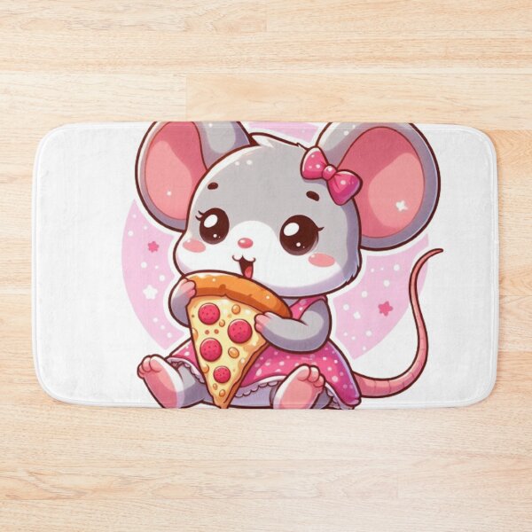 Item preview, Cute mouse with pizza designed and sold by Culmika.