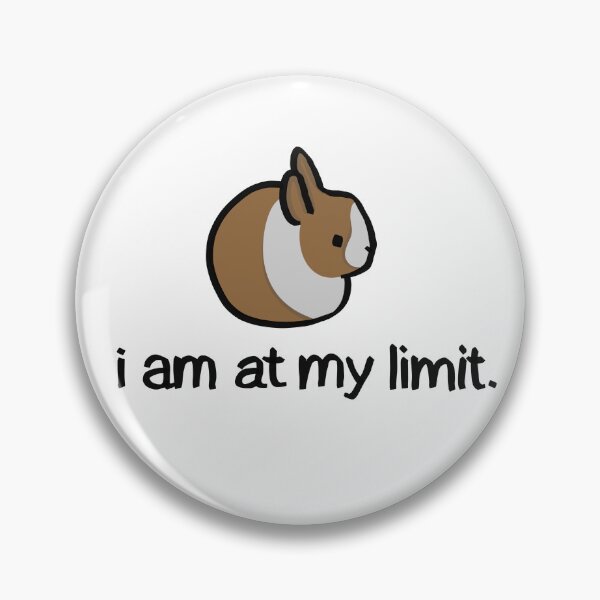 Item preview, “i am at my limit” bunny rabbit - yellow dutch version designed and sold by FoxDew.