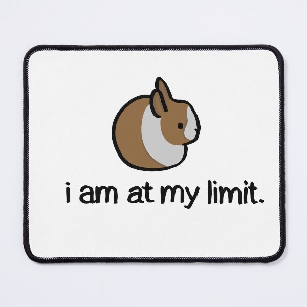 Item preview, “i am at my limit” bunny rabbit - yellow dutch version designed and sold by FoxDew.