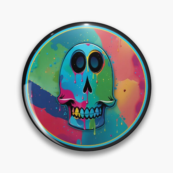Item preview, Drip & Grin: A Colorful and Playful Whimsical Skull Design  designed and sold by Ravenmonkey  Designs.