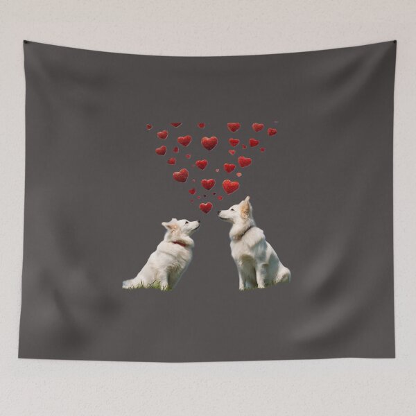 Item preview, Happy Valentine's day, I love You, Dogs designed and sold by SebSun.