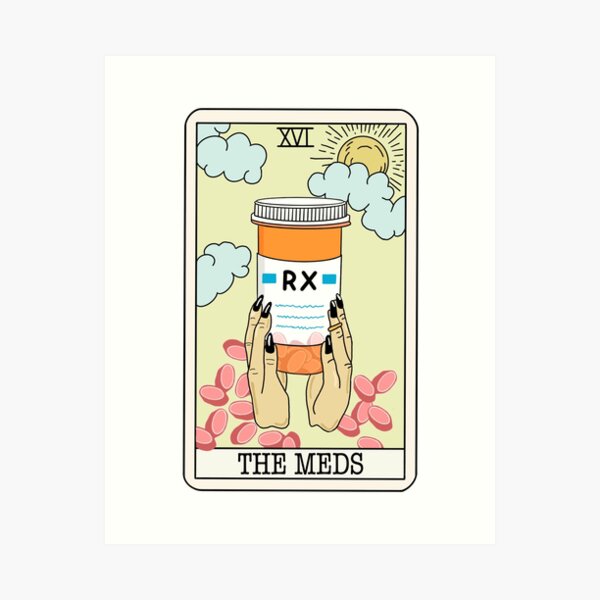 Item preview, Chronic Illness Tarot Medication designed and sold by judithmusician.