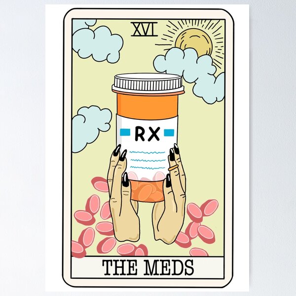 Item preview, Chronic Illness Tarot Medication designed and sold by judithmusician.