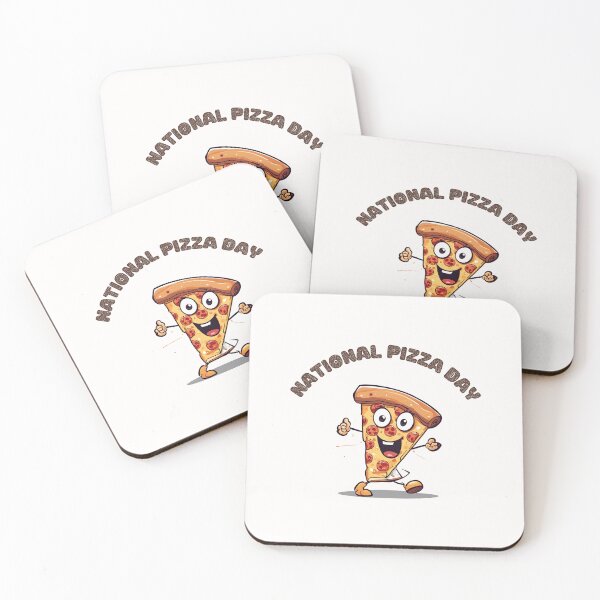 Item preview, cartoon-style slice of pizza dancing  designed and sold by teacherpeiyuan.
