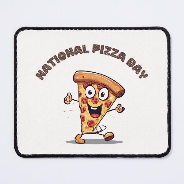 Item preview, cartoon-style slice of pizza dancing  designed and sold by teacherpeiyuan.