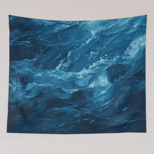 Item preview, The Mighty Blue Ocean designed and sold by Vector Scout Lab.