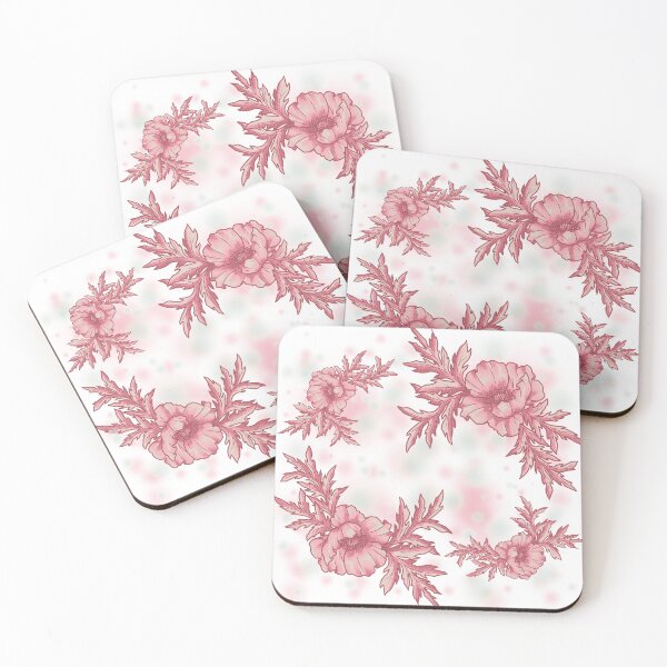Item preview, field of poppies (pink) designed and sold by Rumcherry Art.