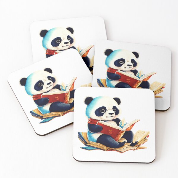 Item preview, Cute cartoon panda bear reading! designed and sold by fribabywonder.
