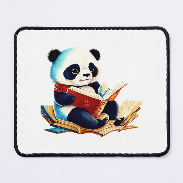 Item preview, Cute cartoon panda bear reading! designed and sold by fribabywonder.