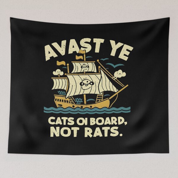 Item preview, Pirate Ship: Avast Ye! Cats on Board, Not Rats designed and sold by Dungeon-Depot.