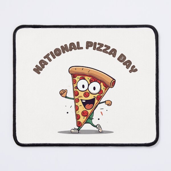 Item preview, cartoon-style slice of pizza dancing  designed and sold by teacherpeiyuan.